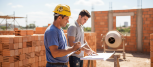 pedreiro, muro, Ferramentas, construção