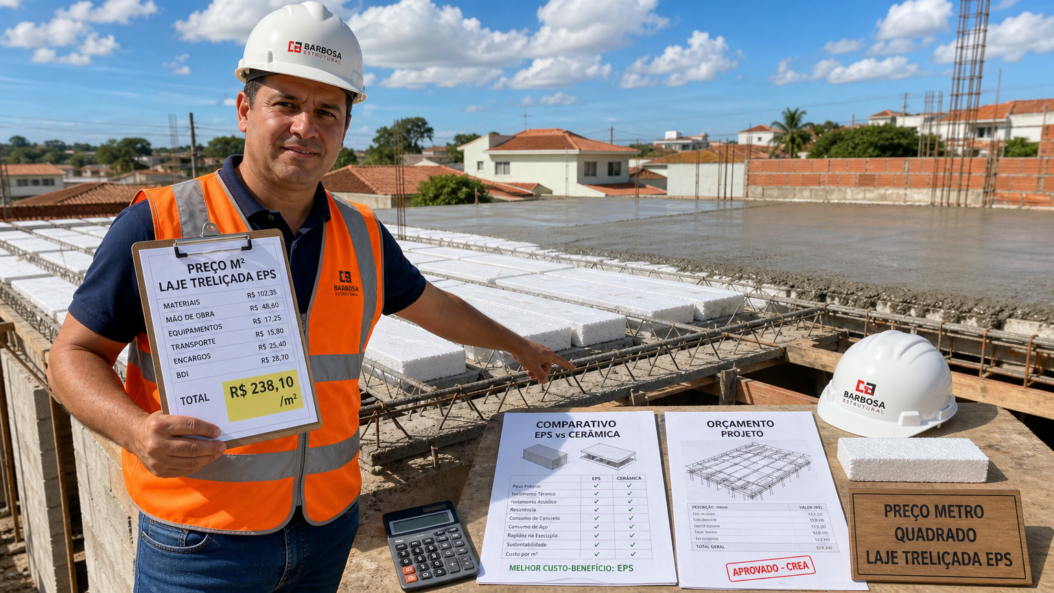 Laje treliçada EPS: compare preços do M²e economize