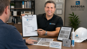 Empresas com orçamento de reparo de trincas na parede