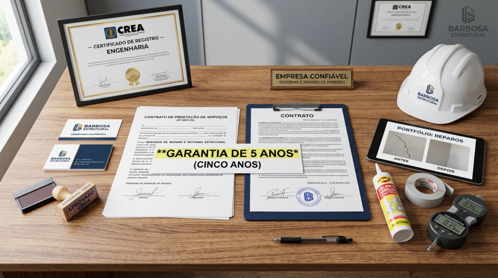 Empresas confiáveis de reforma e reparo de paredes trincadas
