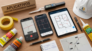 Aplicativos para avaliar danos em paredes com rachaduras