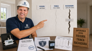 Diferença entre fissura, trinca e rachadura na construção