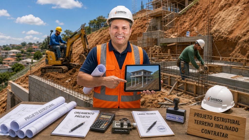 Projeto em terreno inclinado, qual empresa contratar?