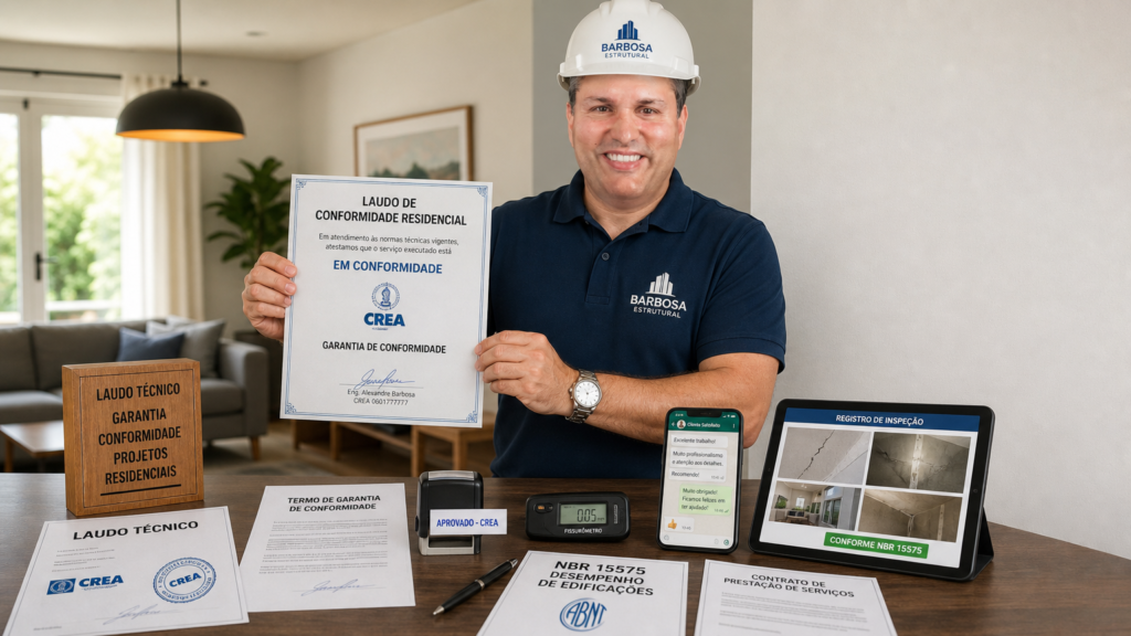 Laudo técnico com garantia de conformidade residencial