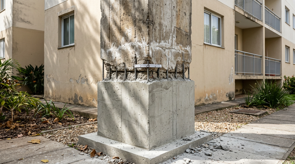 Serviço de reforço estrutural para edifícios residenciais