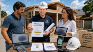 Projeto estrutural residencial confiável e barato