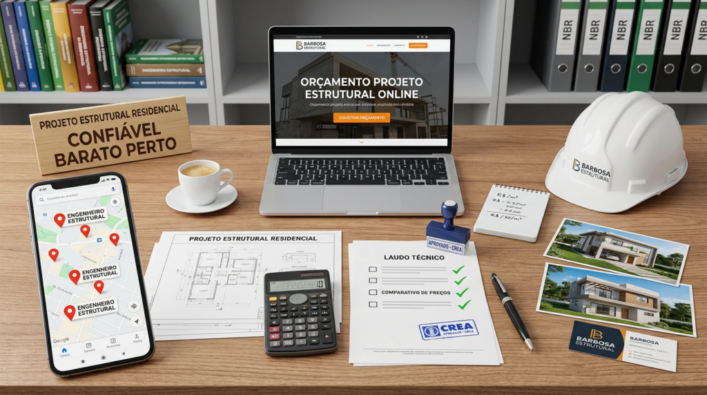 Projeto estrutural residencial confiável e barato