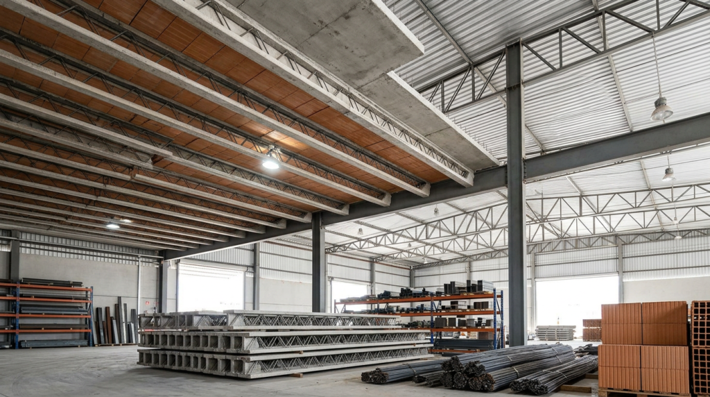 Fornecedores de laje treliçada para obras industriais