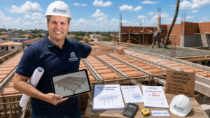 Serviços de engenharia com projeto de laje treliçada