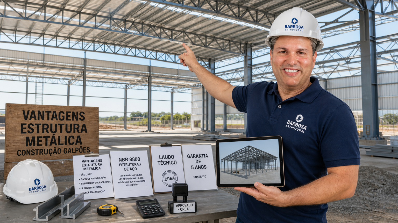 Vantagens da estrutura metálica para construção de galpões