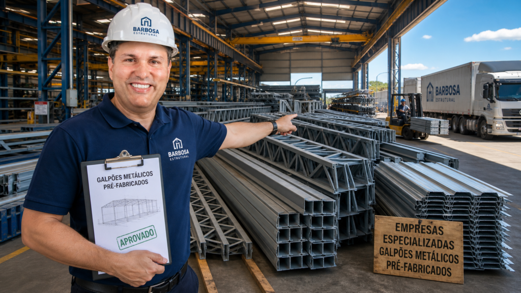 Empresas especializadas em galpões metálicos pré-fabricados