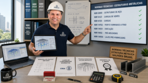 Normas técnicas para estrutura metálica em galpões no Brasil