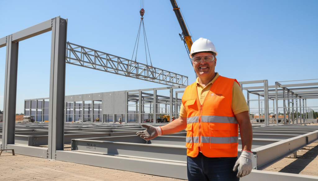 Solução modular para galpões: Estrutura metálica eficiente