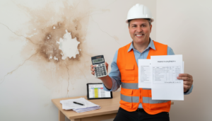 Custo médio para reparar infiltração na parede em residência
