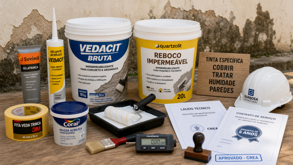 Tinta para cobrir e tratar a humidade nas paredes