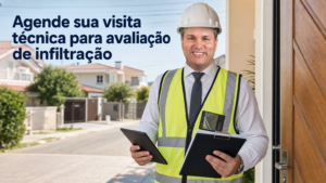 Agendar visita técnica para avaliação de infiltração em casa