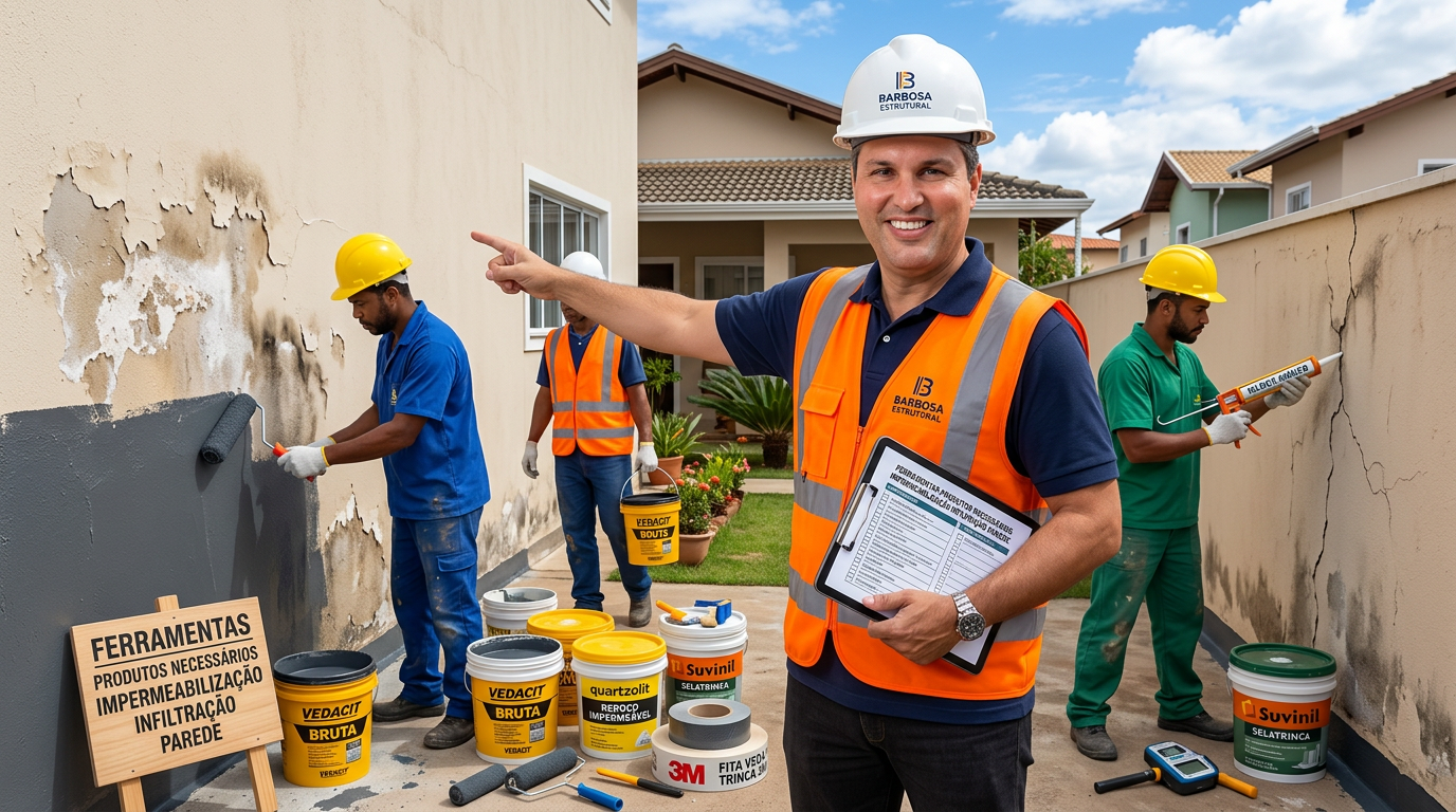 Ferramenta e produto de impermeabilização contra infiltração