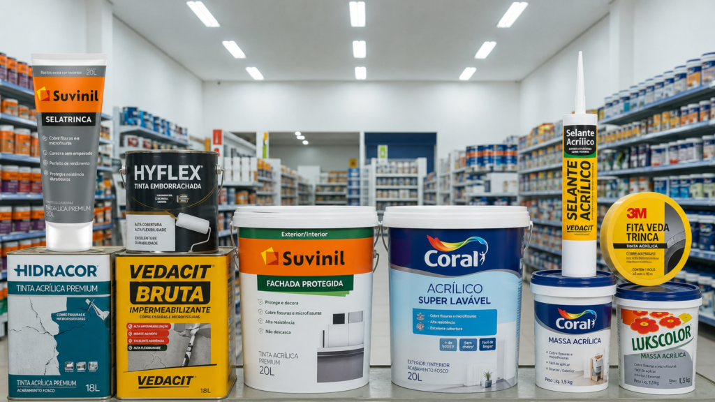 Tintas indicadas para cobrir rachaduras superficiais paredes