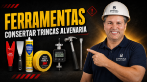 Ferramentas necessárias para consertar trincas alvenaria