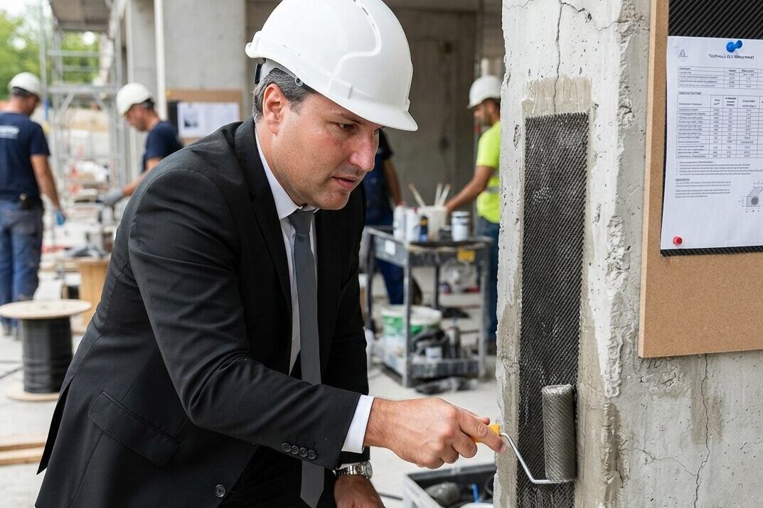 aplicação fibra de carbono
