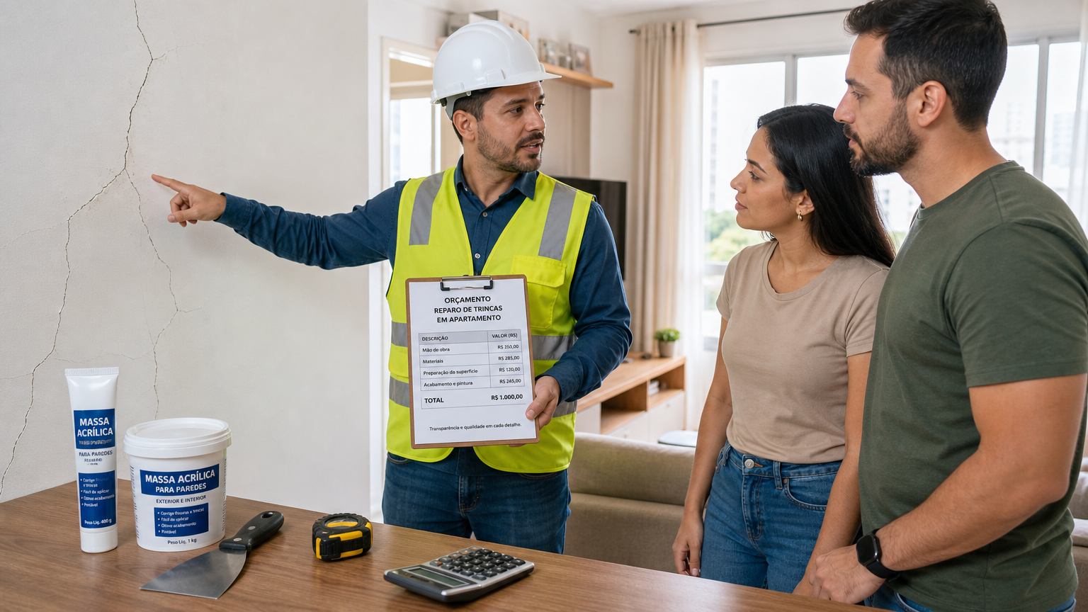 Orçamento de Reparo de Trinca em Apartamento: Como funciona?