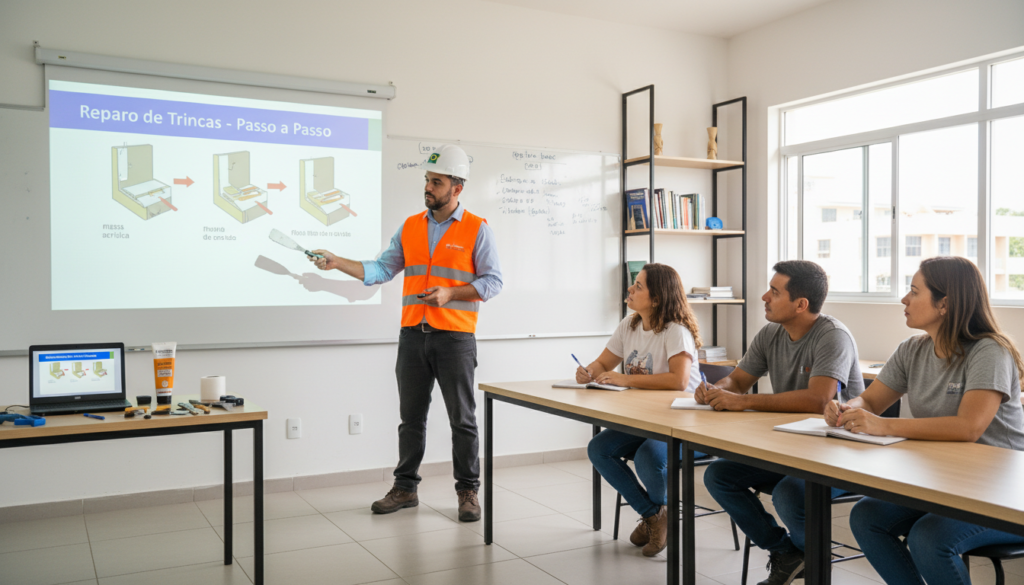 Cursos ou Tutoriais Sobre Como Reparar Trincas Domésticas