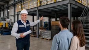 Projeto de estrutura metálica para mezanino industrial