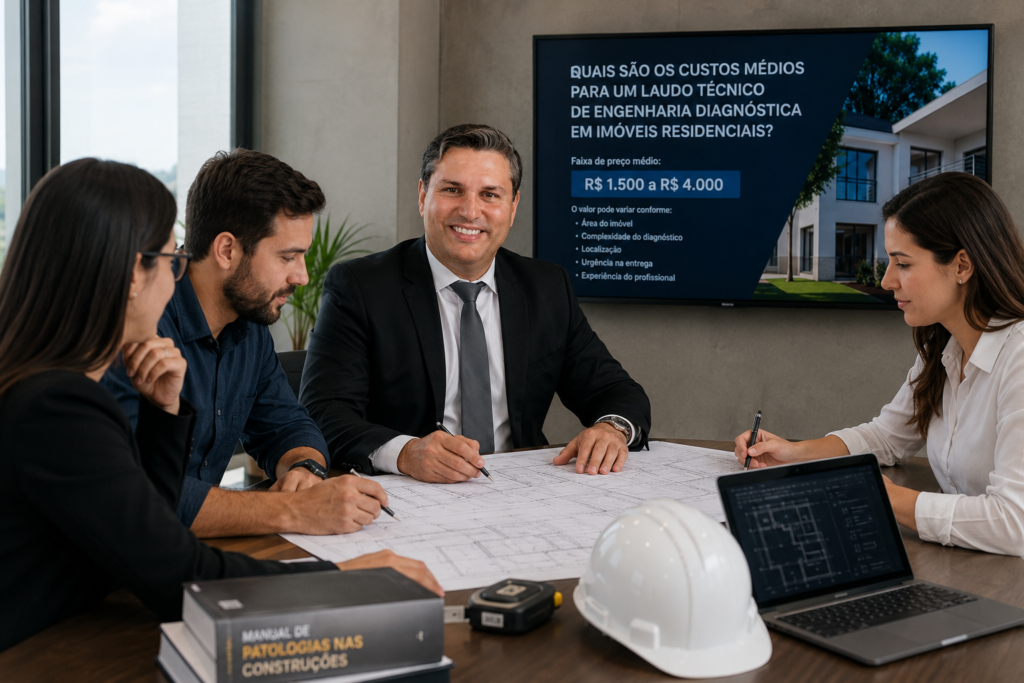 Custo do laudo técnico de Engenharia diagnóstica residencial