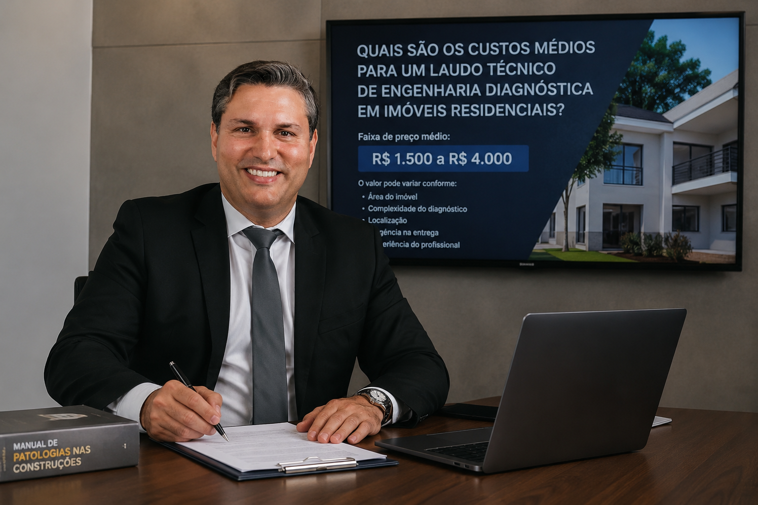 Custo do laudo técnico de Engenharia diagnóstica residencial