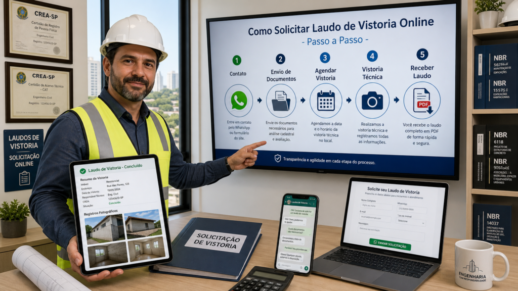 Laudo de Vistoria do Imóvel Online: Como Solicitar?
