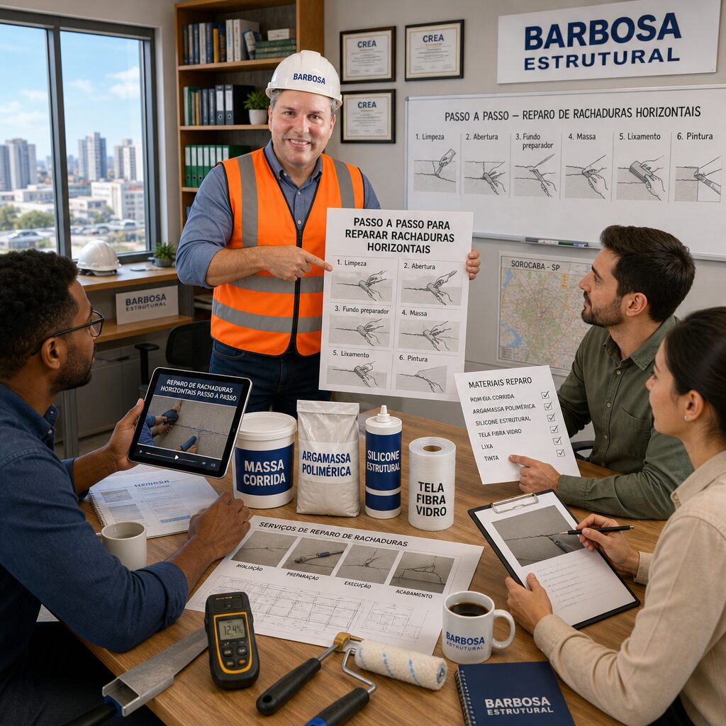 Rachaduras Horizontais: Passo a Passo para Reparar
