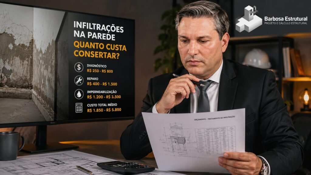 infiltrações na parede