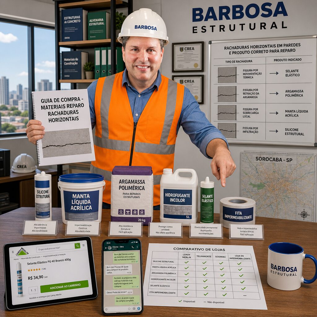 Materiais de Reparo de Rachaduras Horizontais: Onde Comprar?