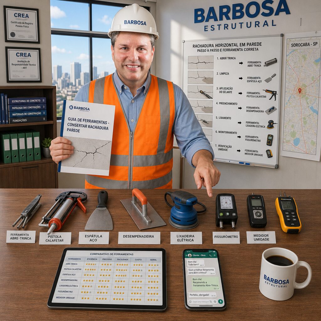 Ferramentas Essenciais para Consertar Rachadura em Parede