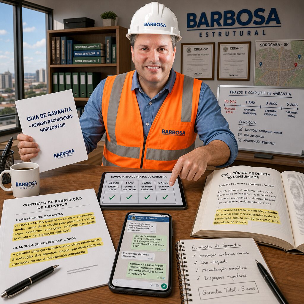 Empresas com Garantia em Serviços de Reparo de Rachaduras