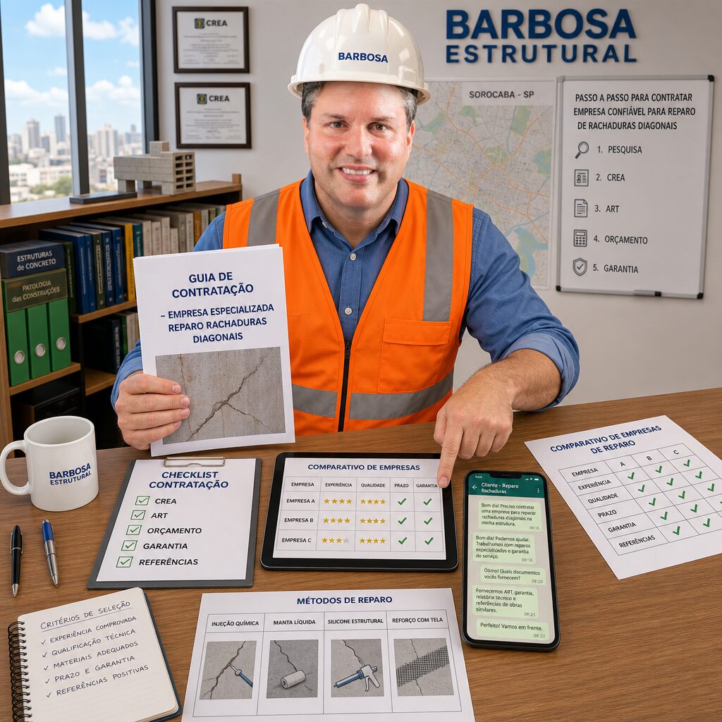 Empresa de Reparo de Rachaduras Diagonais na Parede