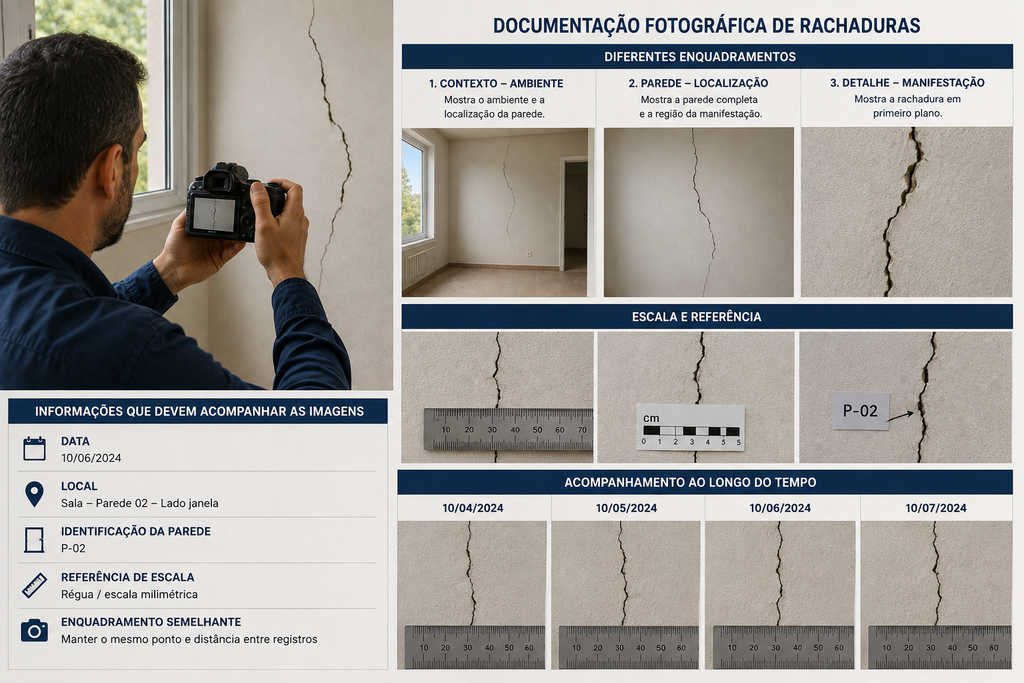 rachaduras em paredes