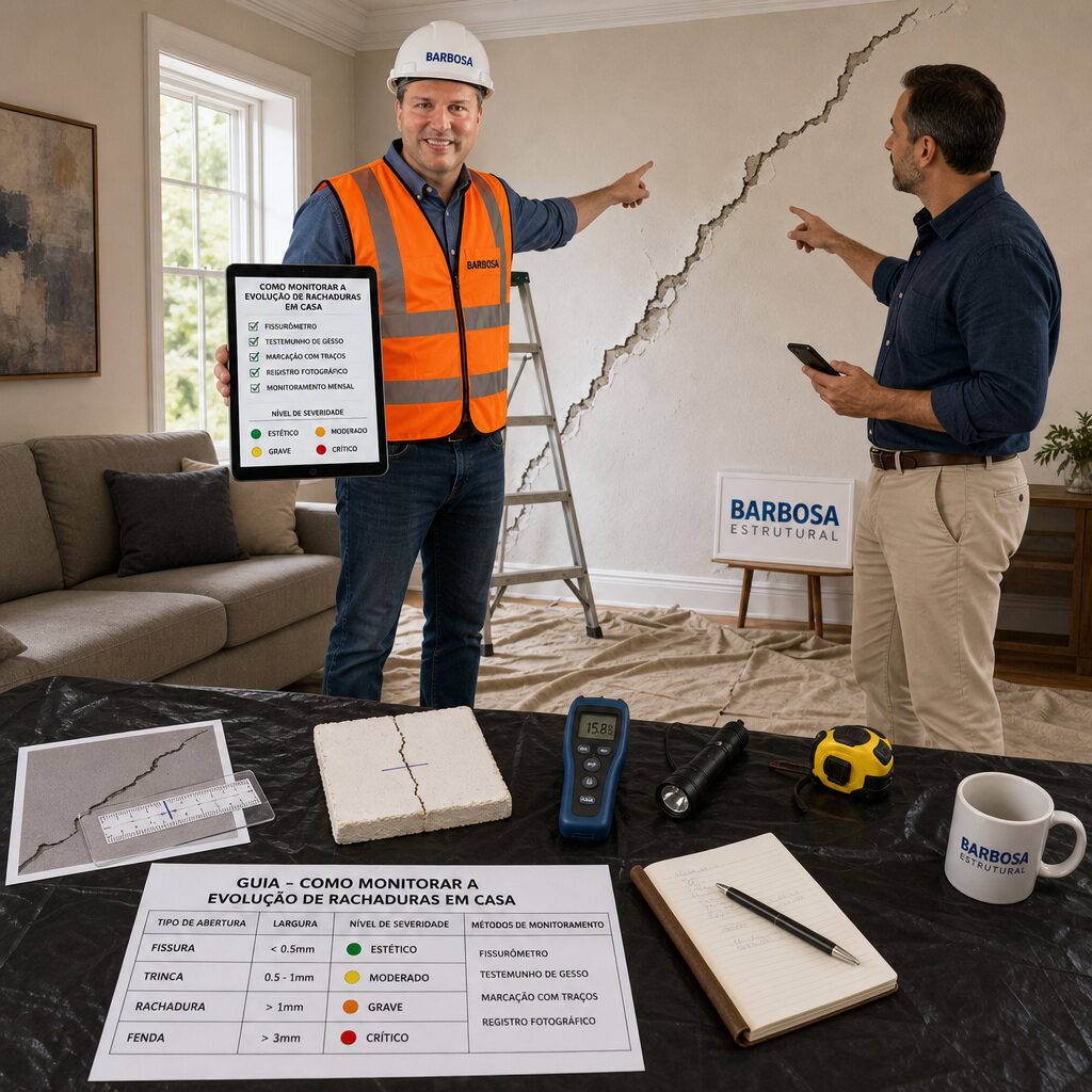 Monitorar a Evolução de Rachaduras em Casa