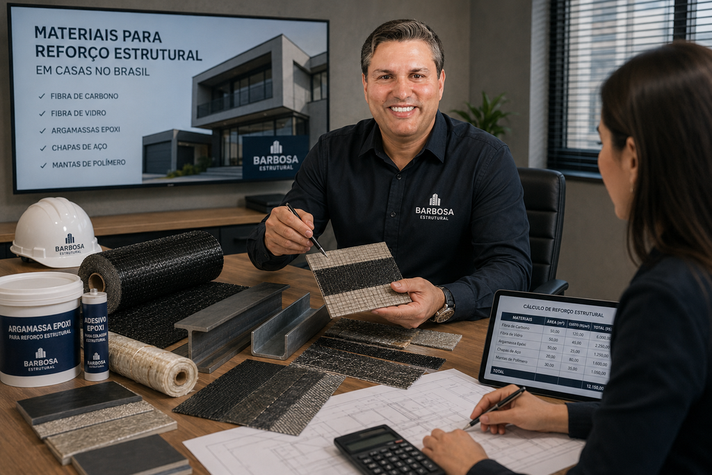 Materiais para reforço estrutural em casas no Brasil