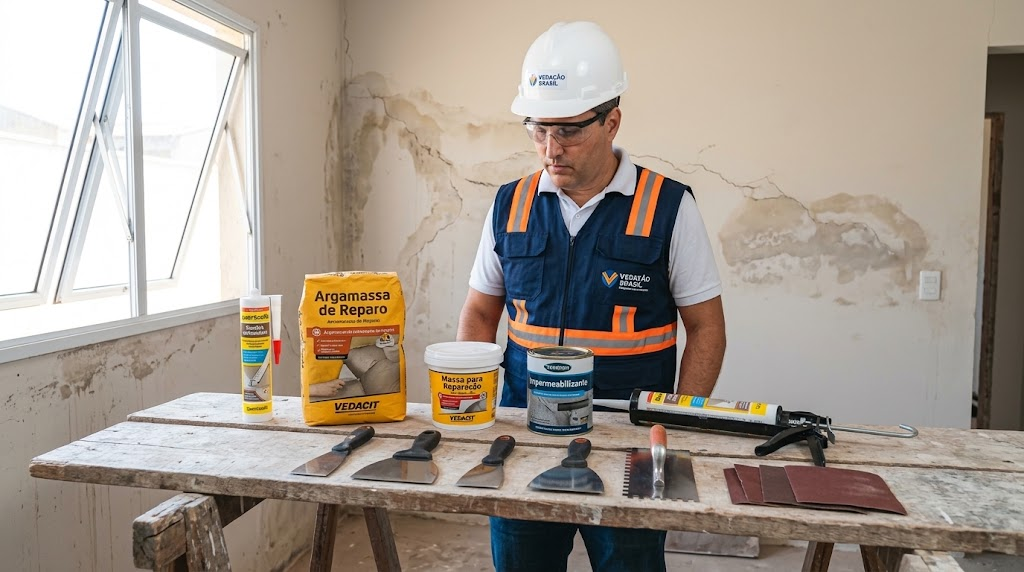 Materiais para Vedar Rachaduras em Paredes Úmidas