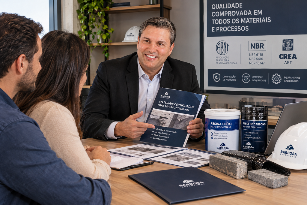 Certificações em Materiais Para Reparo Estrutural
