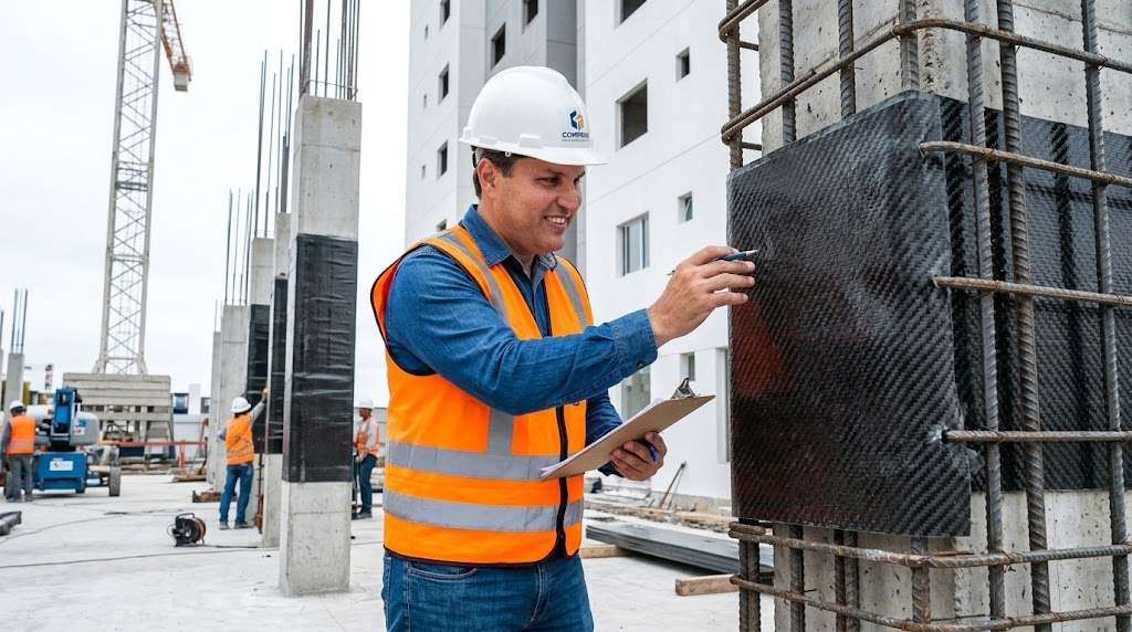 Materiais mais eficazes para o reforço de colunas