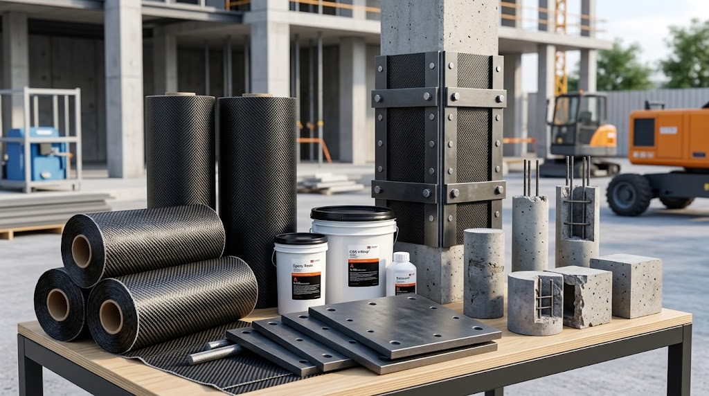Materiais mais eficazes para o reforço de colunas