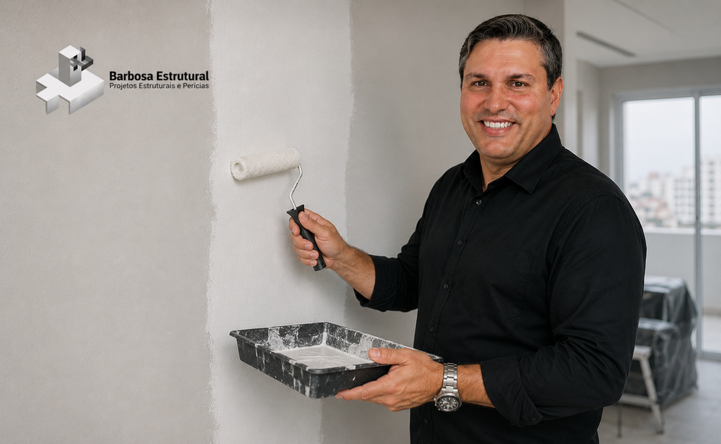 rachadura vertical em drywall