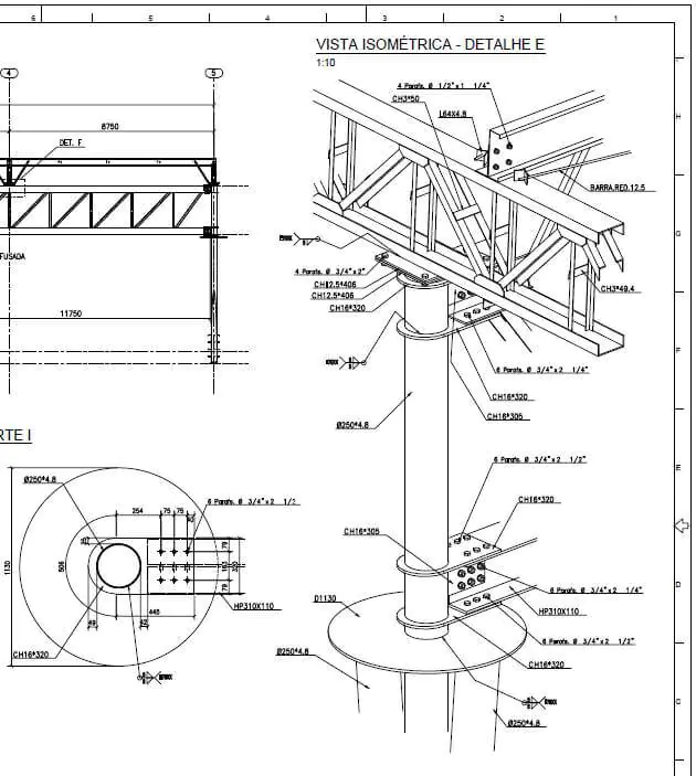 projeto estrutural metálico da kibon