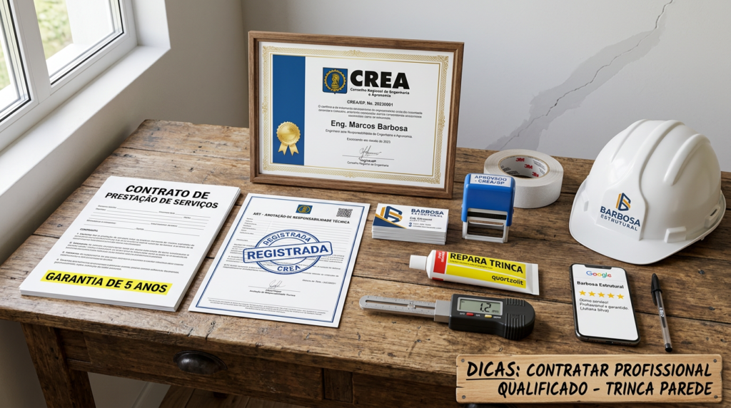 Dicas para contratar profissionais para conserto de trincas